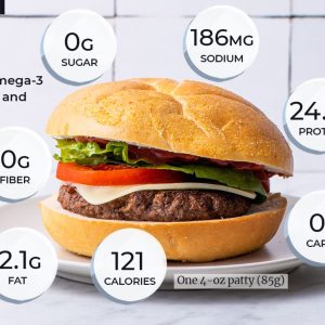 Bison Burgers, 4 pack
