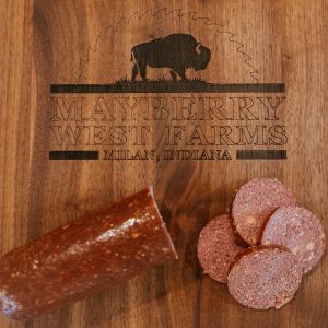 Bison Summer Sausage Mayberry West Farms Milan, IN