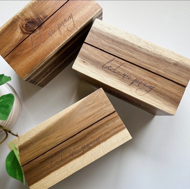Wooden Prayer Card Box - Image 4