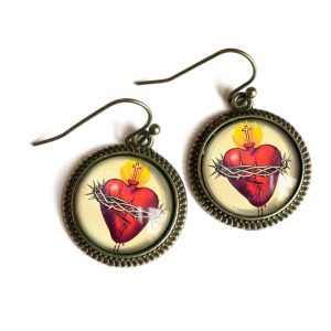 Sacred Heart of Jesus Earrings