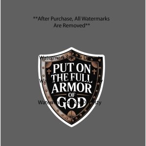 Put On The Full Armor Of God Sticker Waterproof Decal