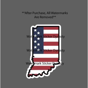 Indiana Sticker Waterproof Decal