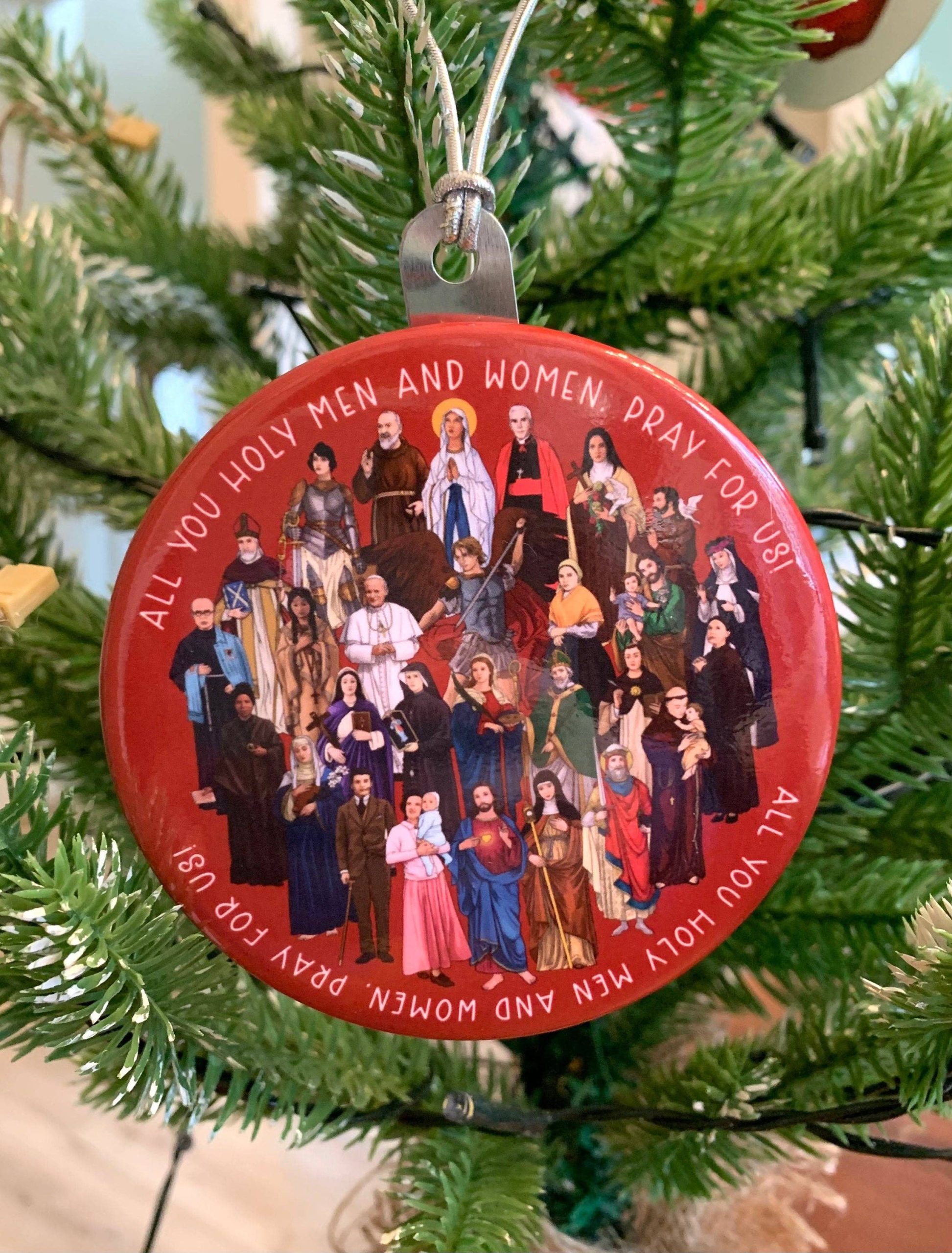 Catholic Saints Christmas Ornament