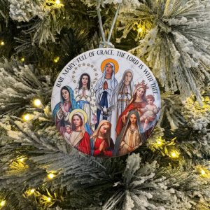 Hail Mary Full of Grace Christmas Ornament