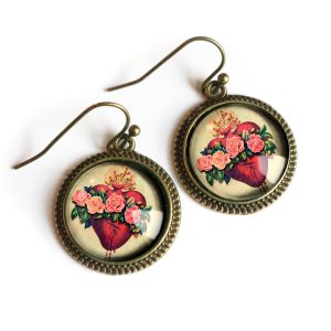 Immaculate Heart of Mary Earrings