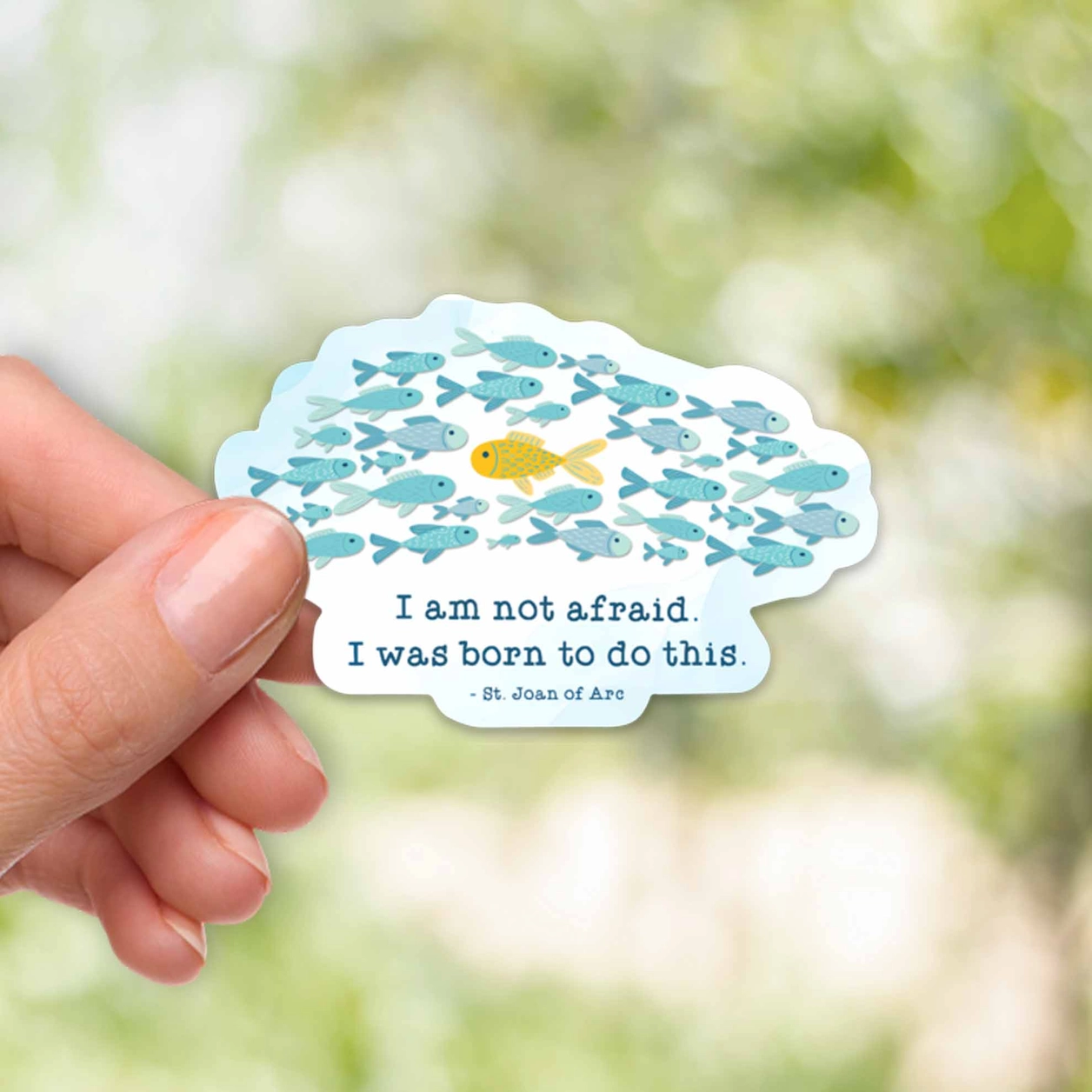 St. Joan of Arc Catholic Sticker - I Was Born To Do This