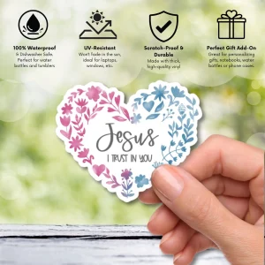 Jesus I Trust In You Vinyl Sticker