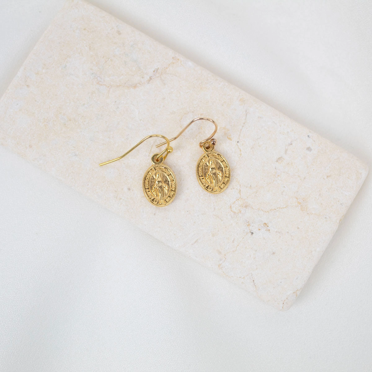 Miraculous Medal Earrings - Image 2
