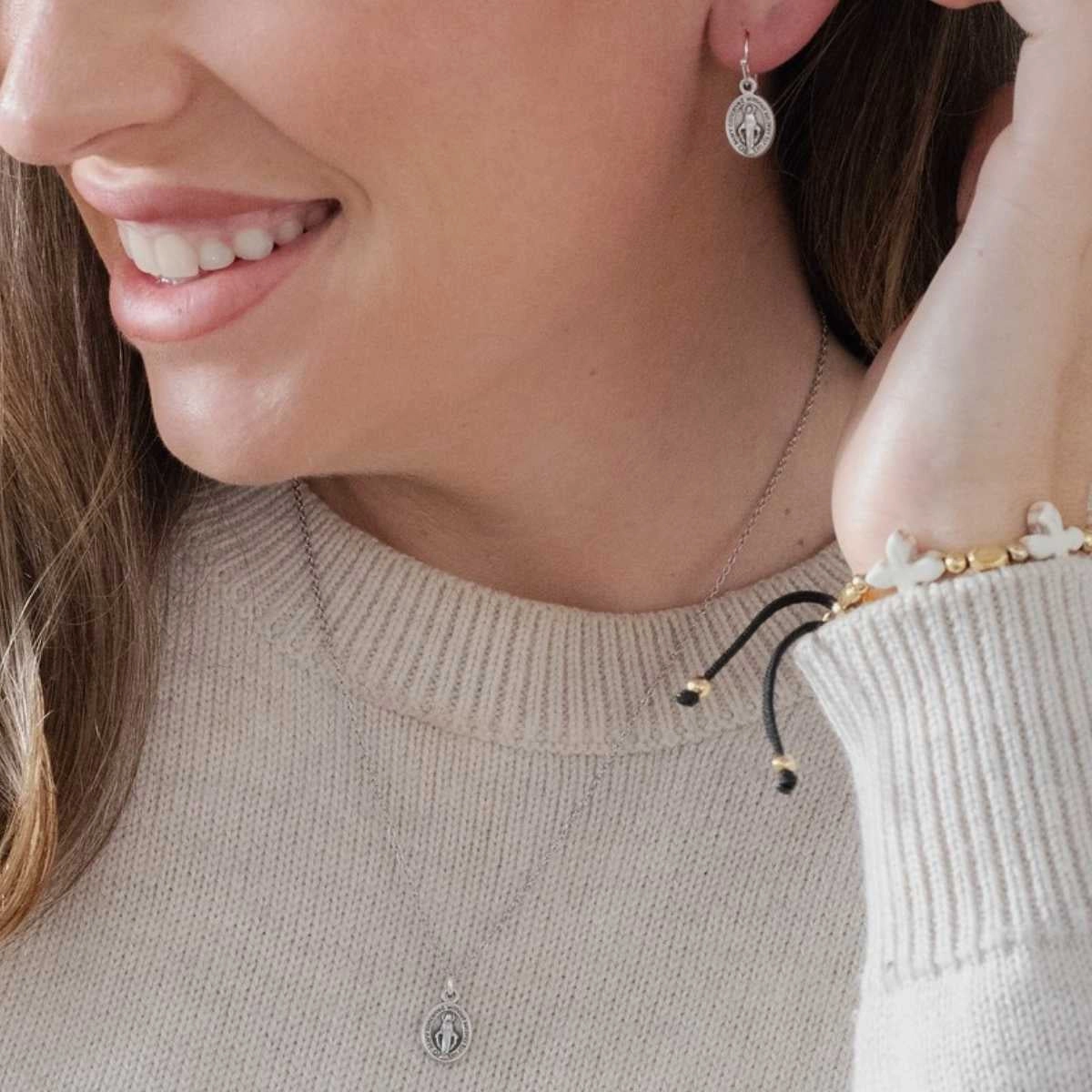 Miraculous Medal Earrings - Image 6