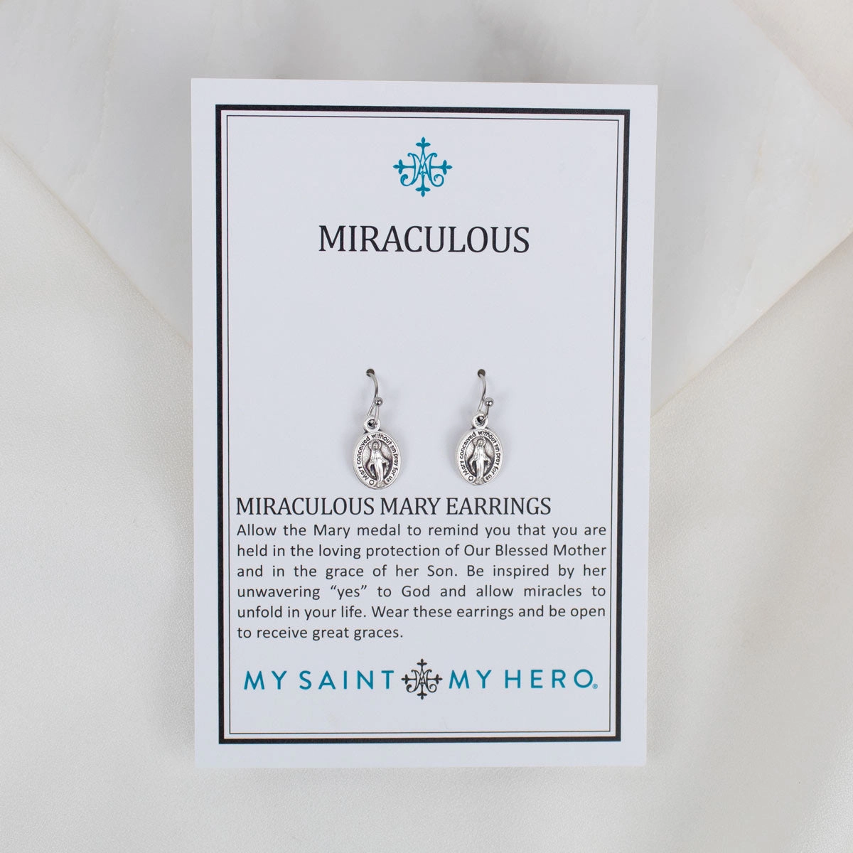 Miraculous Medal Earrings - Image 5