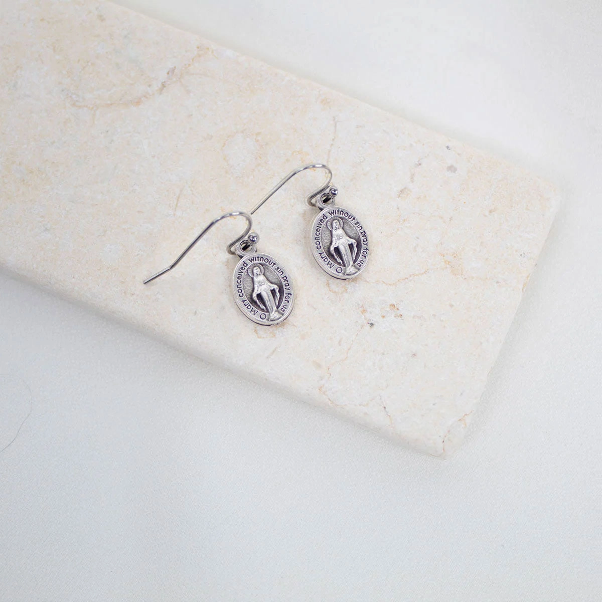 Miraculous Medal Earrings - Image 4