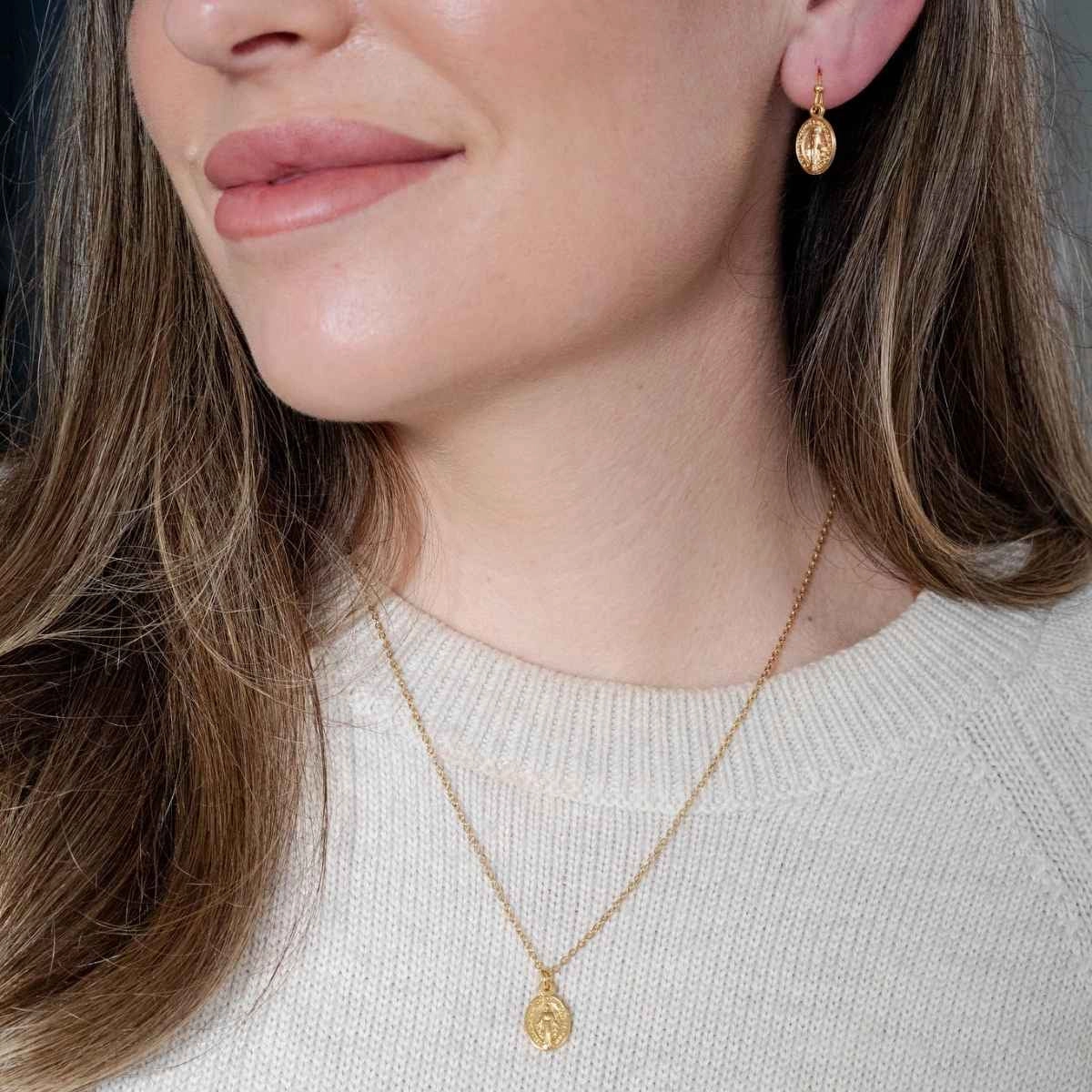 Miraculous Medal Petite Necklace - Image 2