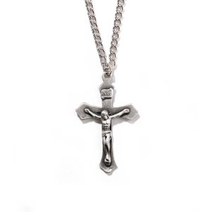 NK-LG PWTR FLARE CRUCIFIX-21"
